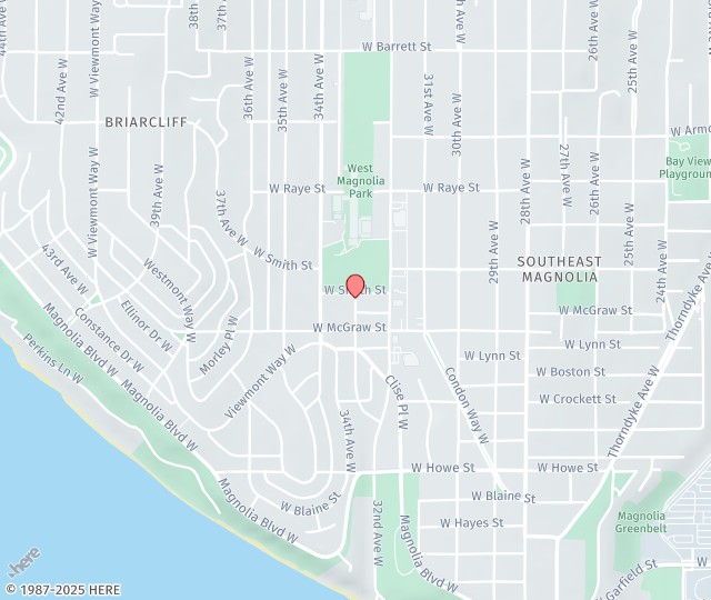 Location Map: 2425 33rd Ave W Seattle, WA 98199